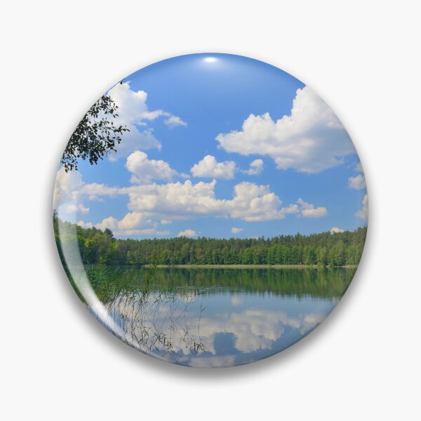 Item preview, Mirror reflection of clouds in lake water designed and sold by studio838.