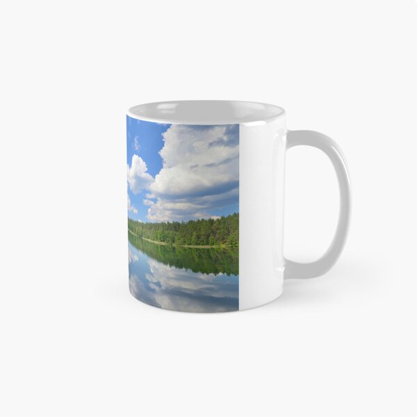 Item preview, Mirror reflection of clouds in lake water designed and sold by studio838.