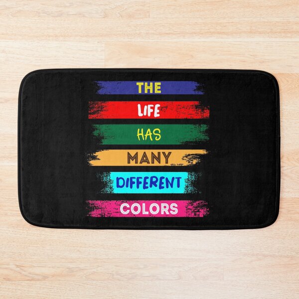 Item preview, A theme with 6 different color bars and the slogan The Life Has Many Different Colors designed and sold by velisani.