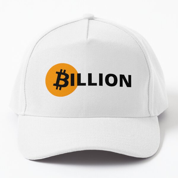 bitcoin billion - crypto bitcoin - crypto art - white baseball caps