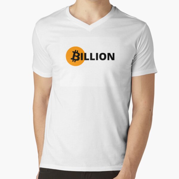 bitcoin billion - crypto bitcoin - crypto art - white t-shirts col v