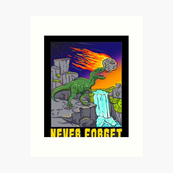 Item preview, Funny Paleontology Shirt, Paleontologist Gifts, Dinosaur Extinction Event, T Rex Shirt, Cretaceous Dinosaurs, Extinct Animals, Asteroid designed and sold by corusmaiden.