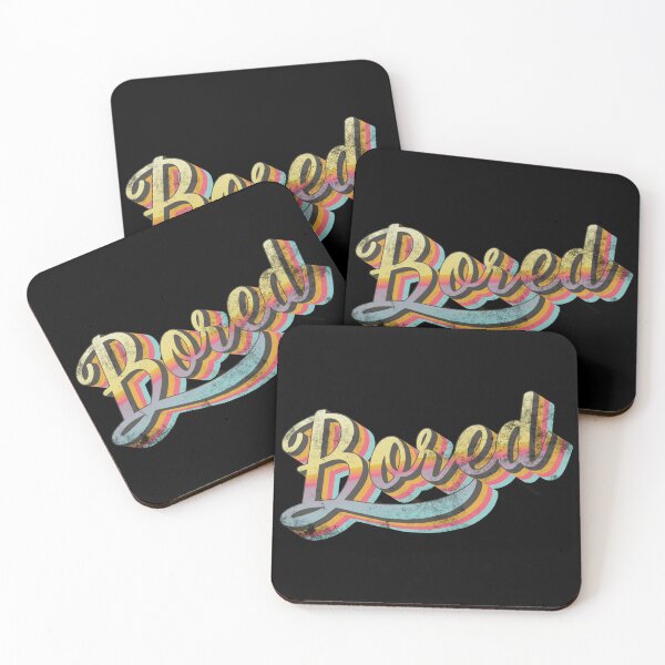 Item preview, Distressed Retro BORED slogan designed and sold by TrulyEpoque.