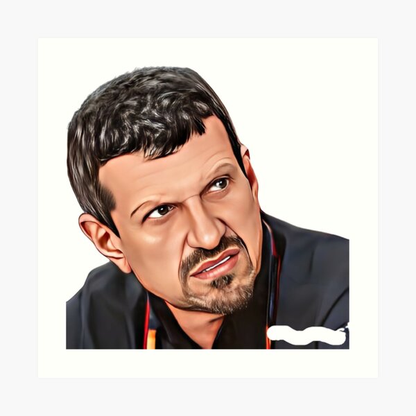 Guenther Steiner Face Art Print For Sale By Thepodcave Redbubble 2985