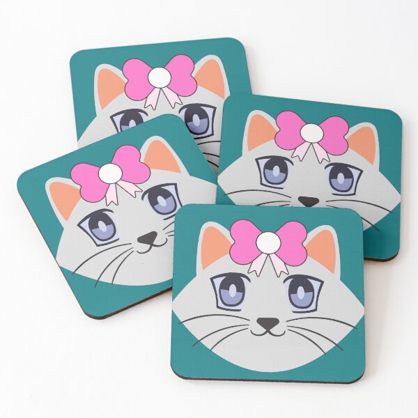 Item preview, Cat face with pink bow. designed and sold by EMIPRINCESS.