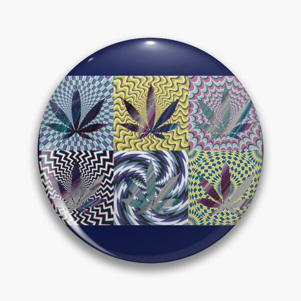 Artikelvorschau, Pot Leaf Pop Art with Retro Colorful Psychedelic Spirals with Colored Swirls Pot Leaves entworfen und verkauft von YomeHayin.