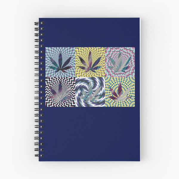 Item preview, Pot Leaf Pop Art with Retro Colorful Psychedelic Spirals with Colored Swirls Pot Leaves designed and sold by YomeHayin.