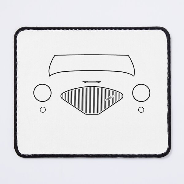 Item preview, Austin-Healey 100 1950s classic car black outline graphic  designed and sold by soitwouldseem.