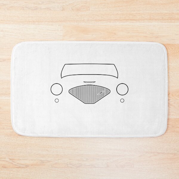 Item preview, Austin-Healey 100 1950s classic car black outline graphic  designed and sold by soitwouldseem.