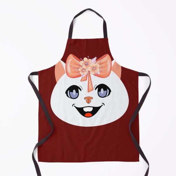 Item preview, Cat face with bow with flowers. Smiling cat. sweet cat designed and sold by EMIPRINCESS.