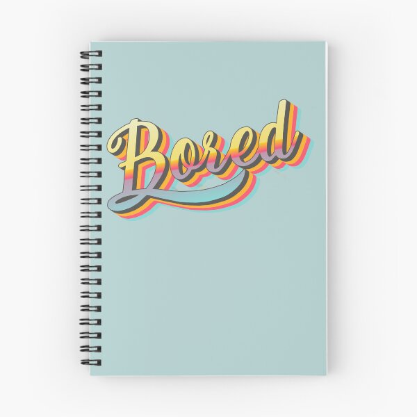 Item preview, Colorful Retro BORED slogan designed and sold by TrulyEpoque.