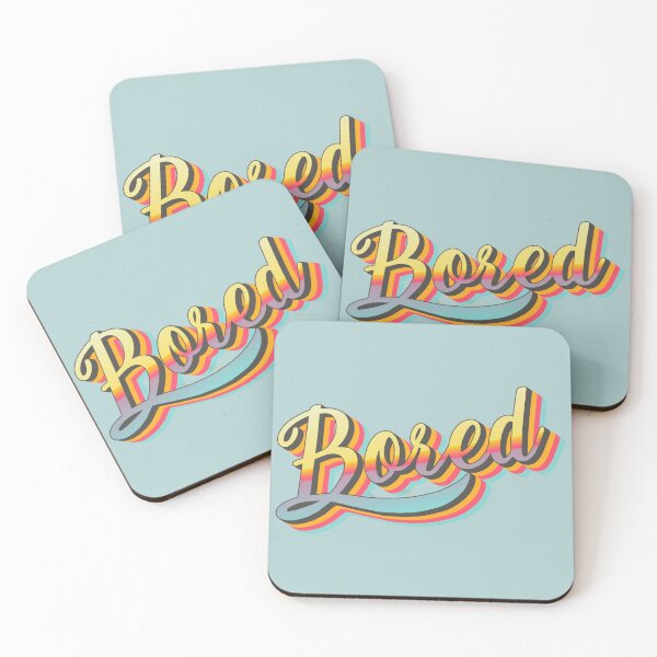 Item preview, Colorful Retro BORED slogan designed and sold by TrulyEpoque.