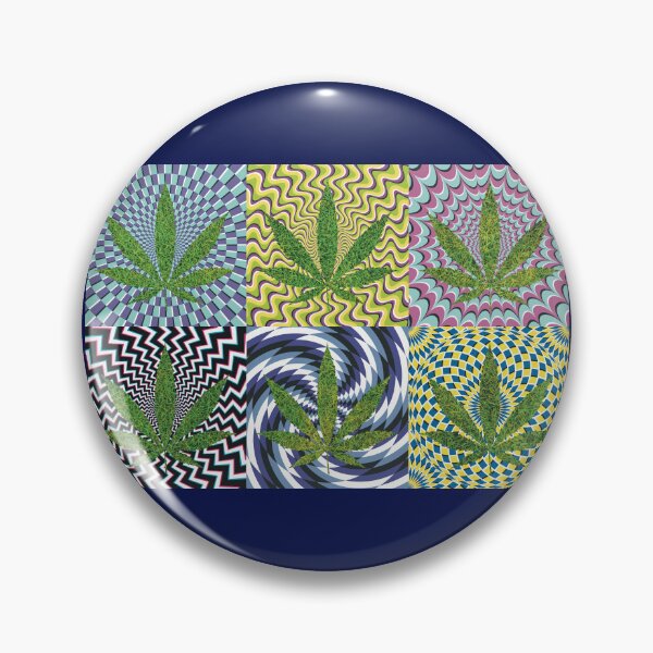 Artikelvorschau, Pot Leaf Pop Art with Retro Colorful Psychedelic Spirals with Grass Pot Leaves entworfen und verkauft von YomeHayin.