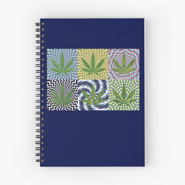 Item preview, Pot Leaf Pop Art with Retro Colorful Psychedelic Spirals with Grass Pot Leaves designed and sold by YomeHayin.