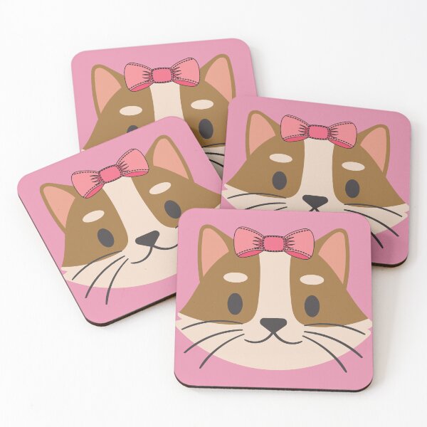 Item preview, Cat face with pink bow. designed and sold by EMIPRINCESS.