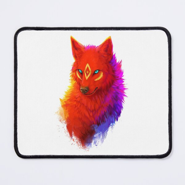 Item preview, red wolf illustration designed and sold by RedShop24.