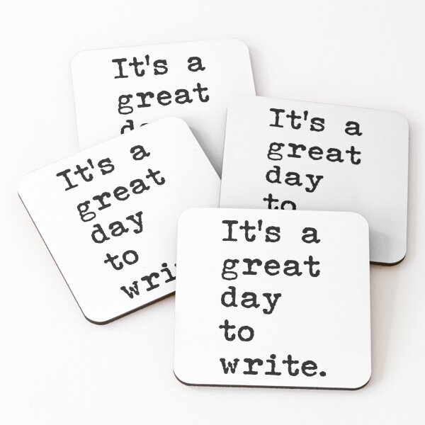 Item preview, It's A Great Day To Write - Writer Author Book designed and sold by ibarrbeat.