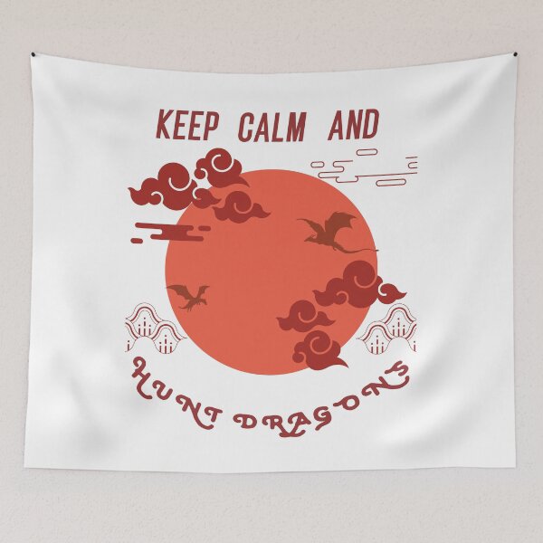 Item preview, Keep Calm And Hunt Dragons designed and sold by artMechbal.