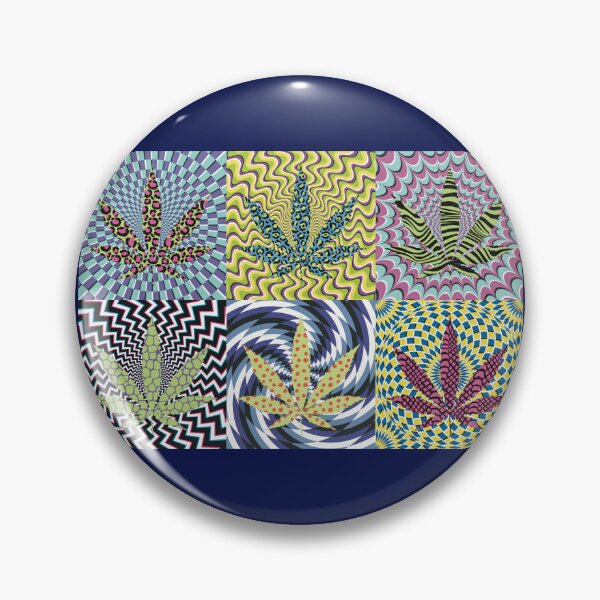 Artikelvorschau, Pot Leaf Pop Art with Retro Colorful Psychedelic Spirals with Animal Print Pattern Pot Leaves entworfen und verkauft von YomeHayin.