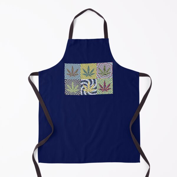Item preview, Pot Leaf Pop Art with Retro Colorful Psychedelic Spirals with Animal Print Pattern Pot Leaves designed and sold by YomeHayin.