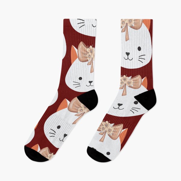 Item preview, Cat face with bow with flowers. Smiling cat. sweet cat designed and sold by EMIPRINCESS.