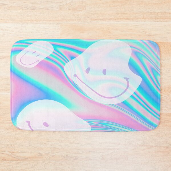 Item preview, blue and pink liquid melting emoji pattern designed and sold by Beeroclock.