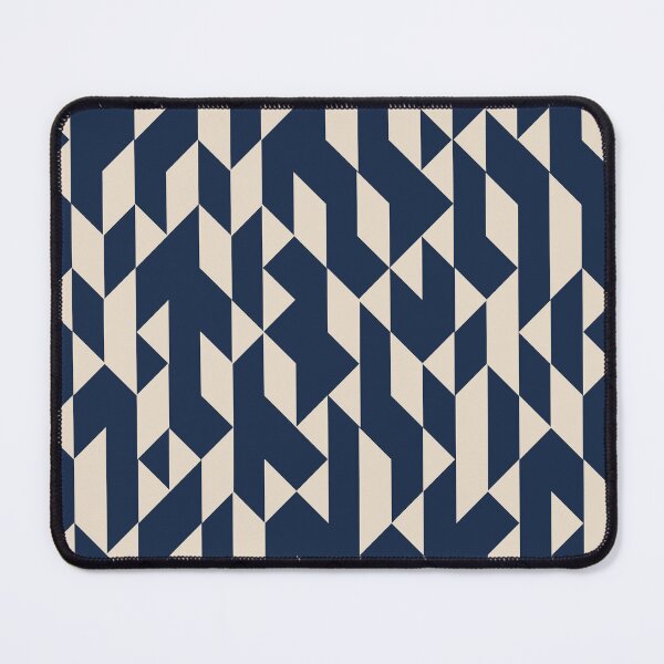Item preview, Abstract Geometric Pattern Navy and Ivory designed and sold by meggydesigns.
