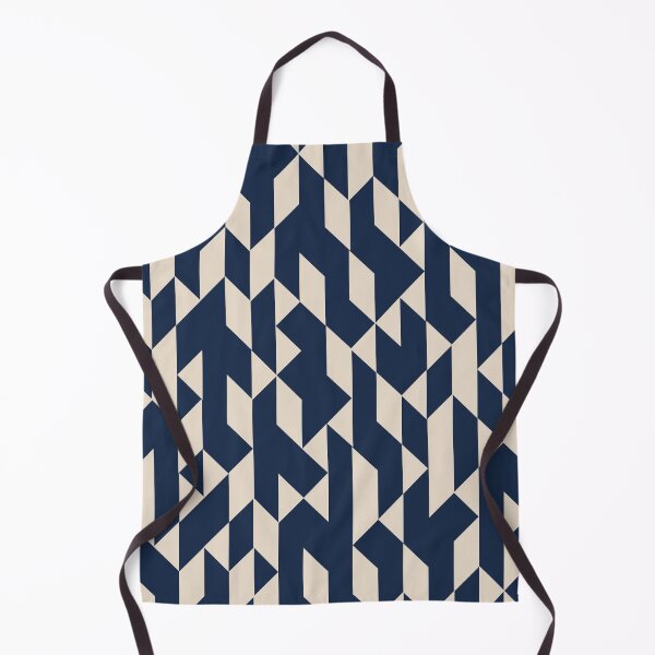 Item preview, Abstract Geometric Pattern Navy and Ivory designed and sold by meggydesigns.