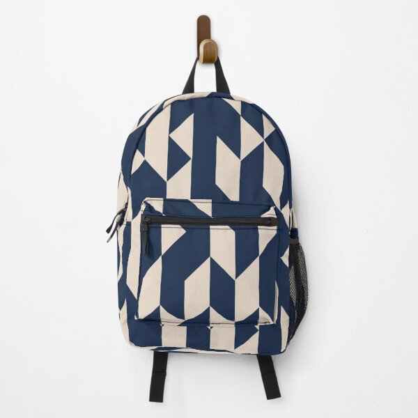 Item preview, Abstract Geometric Pattern Navy and Ivory designed and sold by meggydesigns.