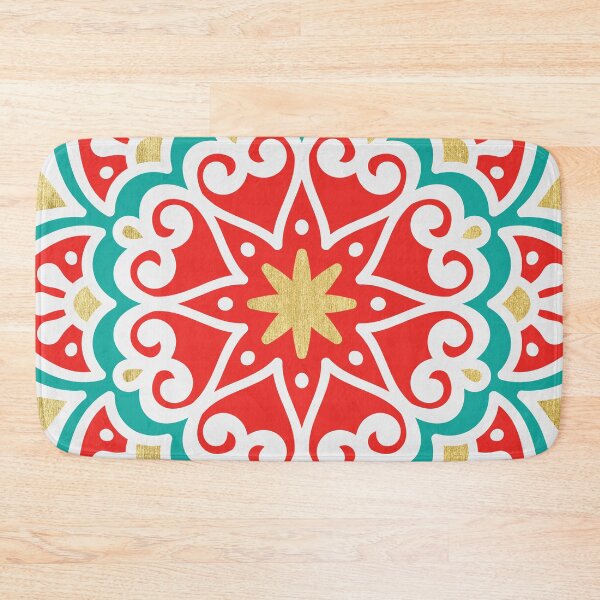 Item preview, Boho Gold Floral Mandala  designed and sold by lindseyhickman.
