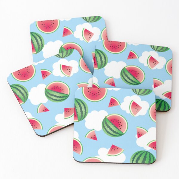 Item preview, Watermelon endless pattern background blue sky designed and sold by Dbanksdesign.