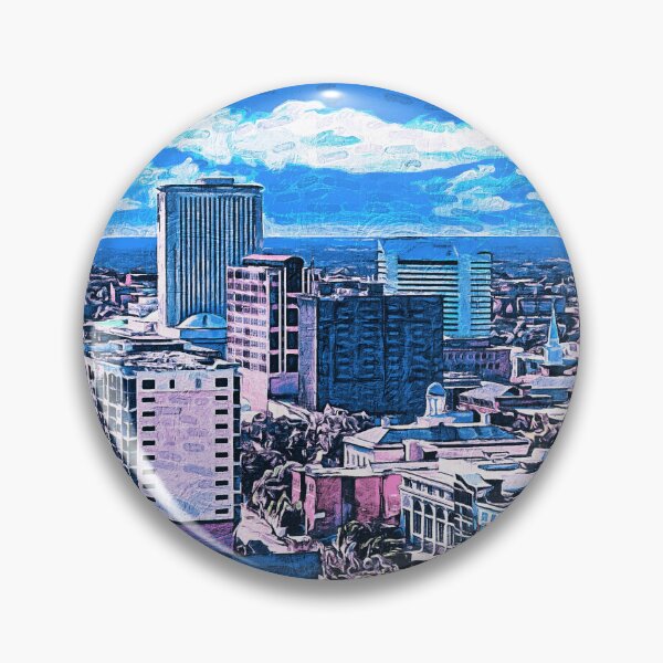 Item preview, Downtown Tallahassee, Florida - impressionist painting designed and sold by NickoPrints.