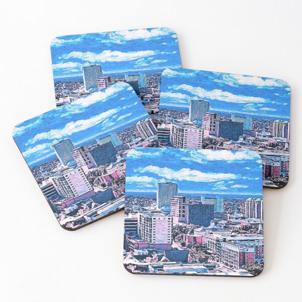 Item preview, Downtown Tallahassee, Florida - impressionist painting designed and sold by NickoPrints.