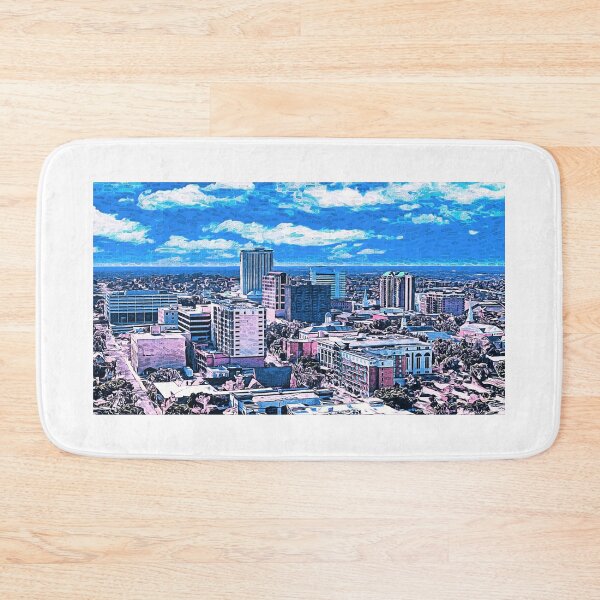 Item preview, Downtown Tallahassee, Florida - impressionist painting designed and sold by NickoPrints.