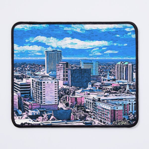 Item preview, Downtown Tallahassee, Florida - impressionist painting designed and sold by NickoPrints.
