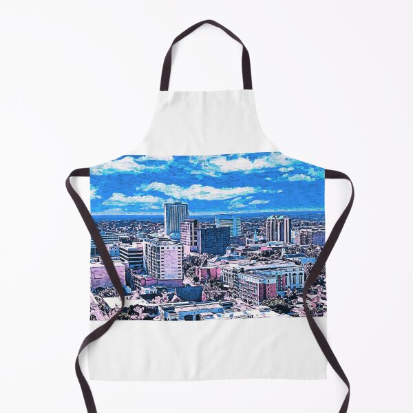 Item preview, Downtown Tallahassee, Florida - impressionist painting designed and sold by NickoPrints.
