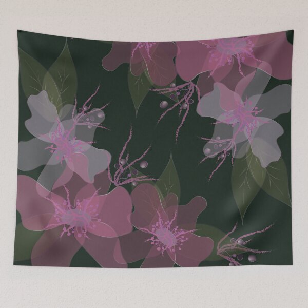 Item preview, Delicate Flowers Pink designed and sold by ChantalDesign.
