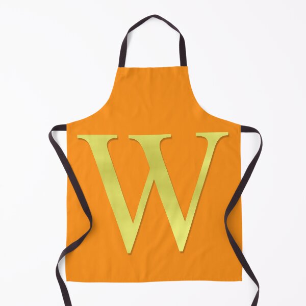 Item preview, The Letter W Gold on Orange 5748 designed and sold by Art in My Loft.