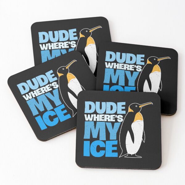 Item preview, Dude Wheres My Ice Funny Penguin Lover Saying designed and sold by KrisSidDesigns.