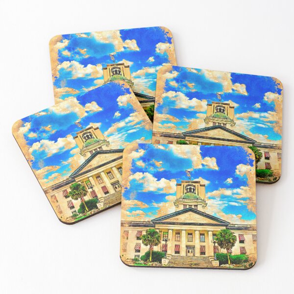 Item preview, The Florida State Capitol in Tallahassee - digital painting with vintage look designed and sold by NickoPrints.