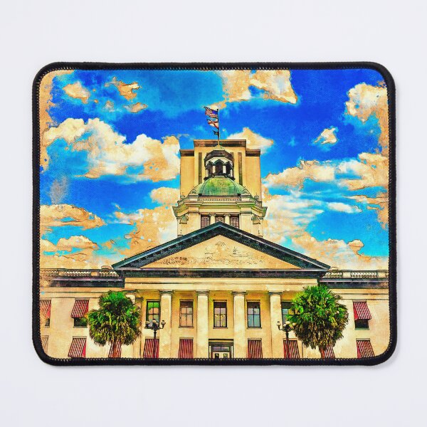 Item preview, The Florida State Capitol in Tallahassee - digital painting with vintage look designed and sold by NickoPrints.