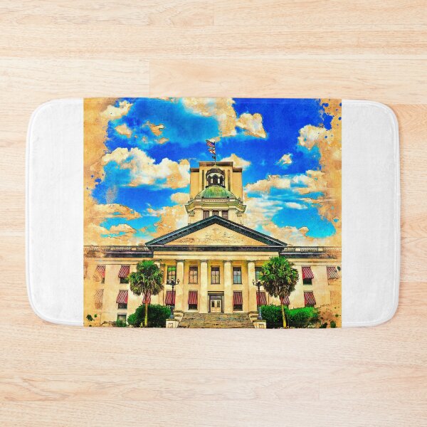 Item preview, The Florida State Capitol in Tallahassee - digital painting with vintage look designed and sold by NickoPrints.