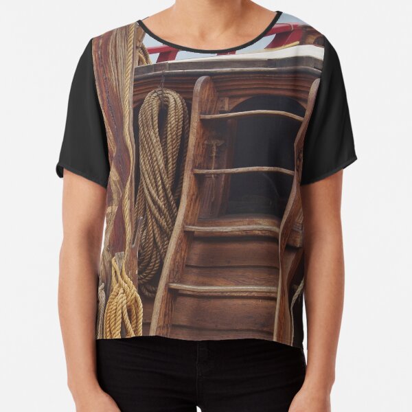 Ship's Ladder Chiffon Top