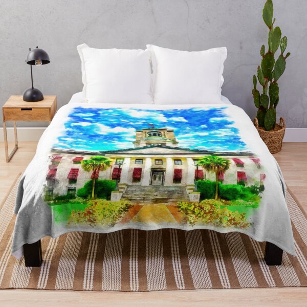Item preview, The Florida State Capitol in Tallahassee - watercolor painting designed and sold by NickoPrints.