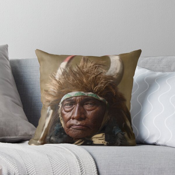 Item preview, Bull Chief, warrior of the Apsáalooke (Crow Tribe), photographed by Edward S. Curtis in the year 1908 designed and sold by Sanna Dullaway.