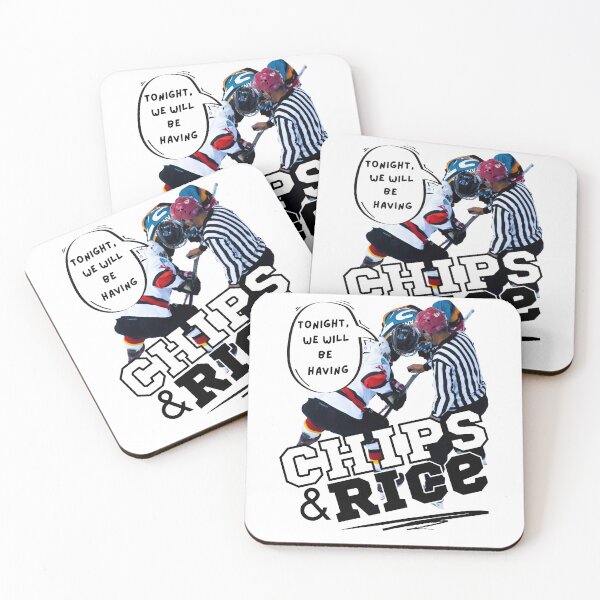 Item preview, Tonight We Will Be Having Chips And Rice Hockey designed and sold by 133DandC.