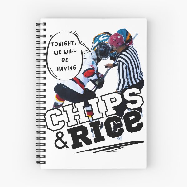 Item preview, Tonight We Will Be Having Chips And Rice Hockey designed and sold by 133DandC.