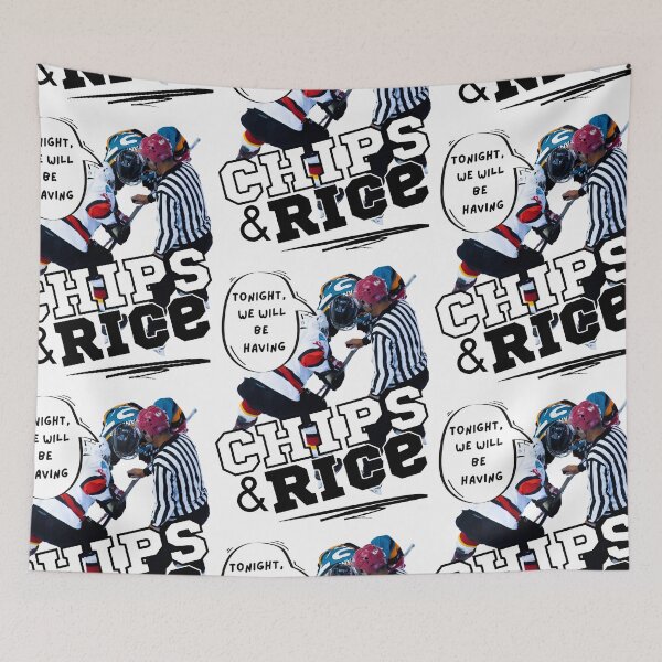 Item preview, Tonight We Will Be Having Chips And Rice Hockey designed and sold by 133DandC.
