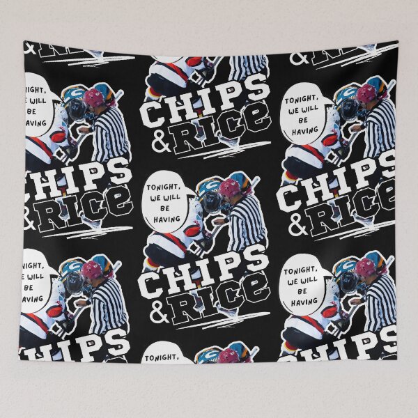 Item preview, Tonight We Will Be Having Chips And Rice Hockey designed and sold by 133DandC.