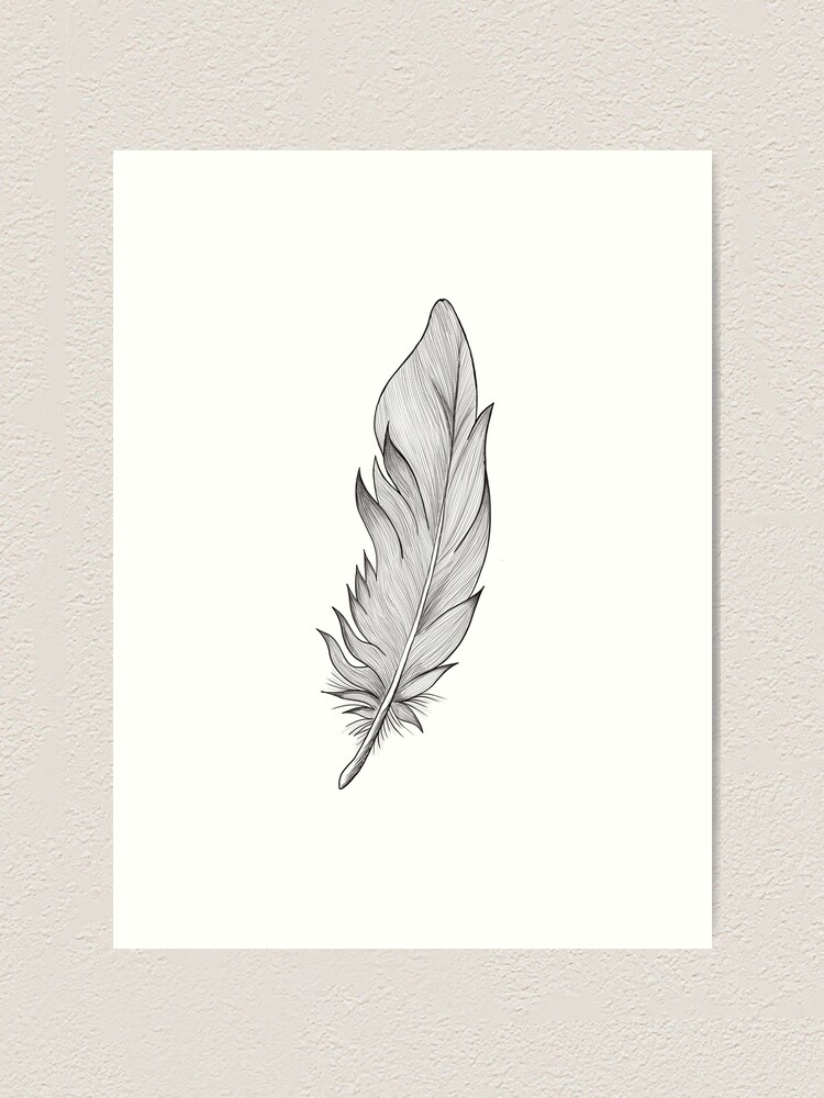 Birds feathers hand drawn isolated Royalty Free Vector Image